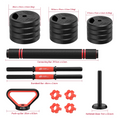 3-in-1 Adjustable Dumbbells Set 20kg – Home Gym Weights