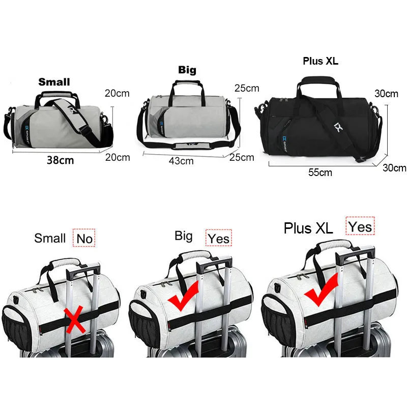 Large Gym Bag – Wet & Dry Compartment Sports Holdall