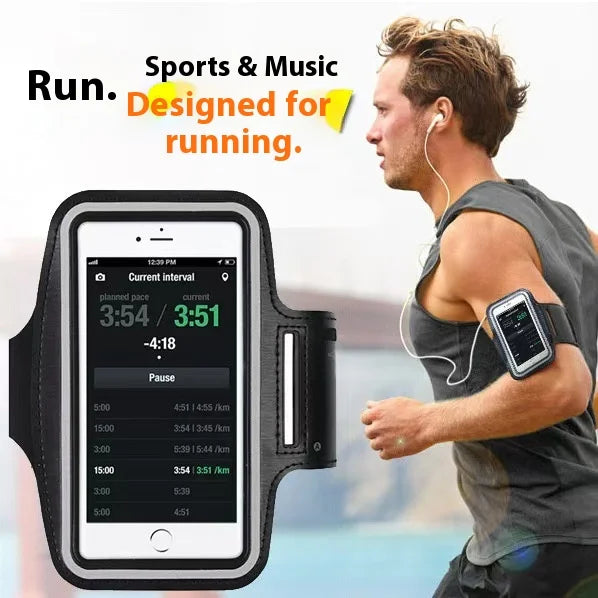 Running Phone Armband Case – Fits iPhones & Samsung up to 7"