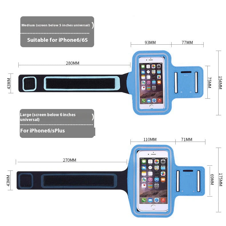 Running Phone Armband Case – Fits iPhones & Samsung up to 7"