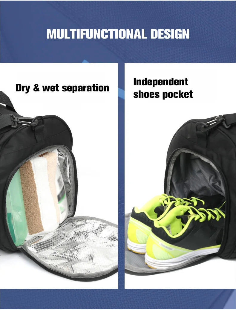 Large Gym Bag – Wet & Dry Compartment Sports Holdall
