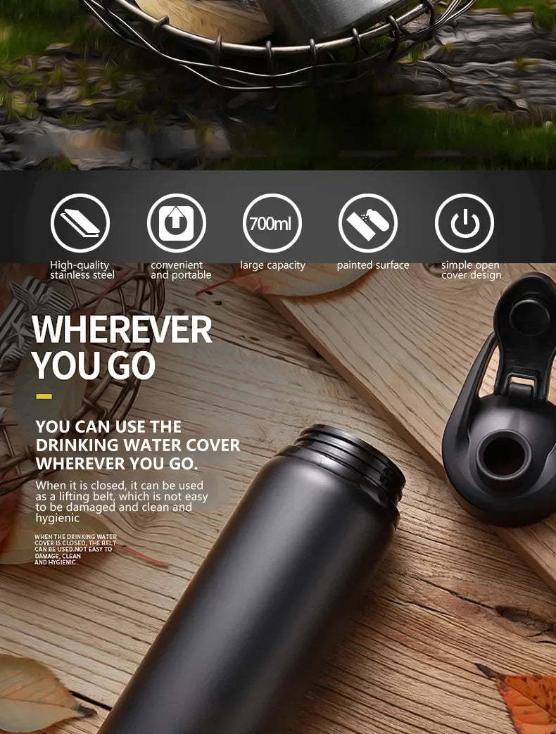 “Insulated Leakproof Sports Water Bottle – Gym & Travel”