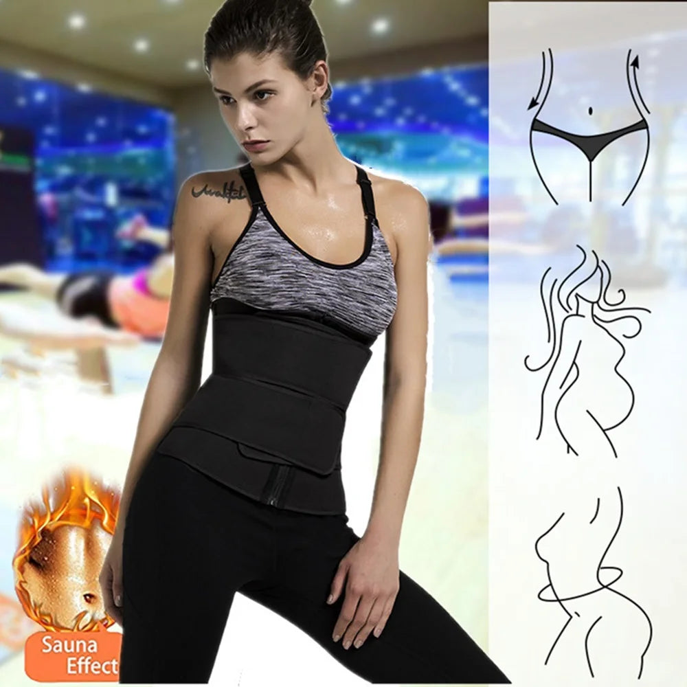 Woman's Waist Trainer Belt for Fat Burning & Slimming