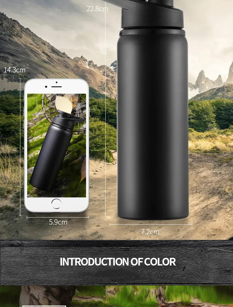 “Insulated Leakproof Sports Water Bottle – Gym & Travel”