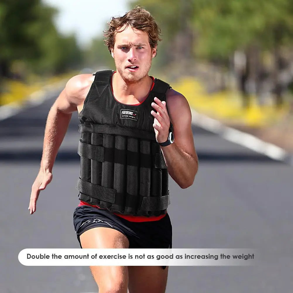 Adjustable Weighted Vest 3-50KG – Strength Training Jacket
