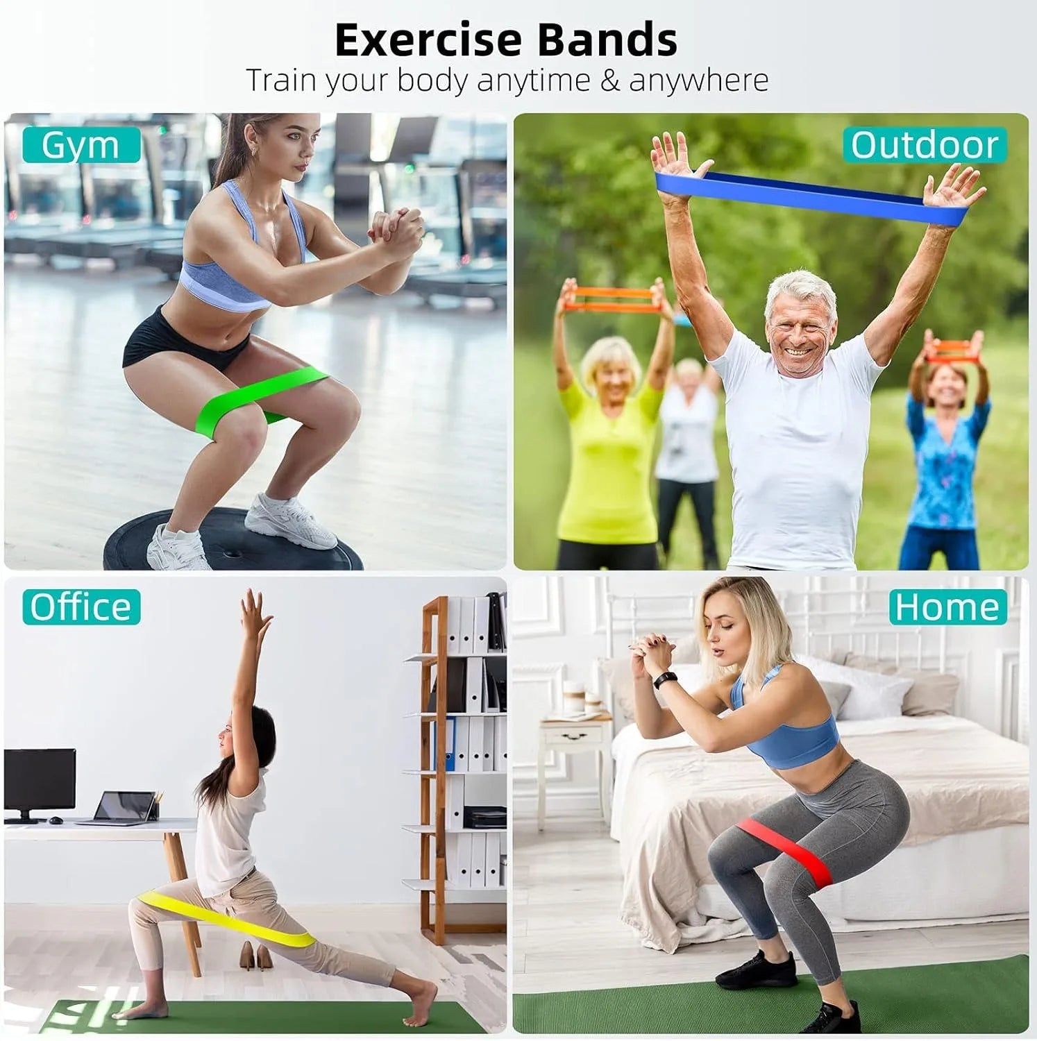 Resistance Bands Set – Hip, Squat & Leg Training Loop Bands