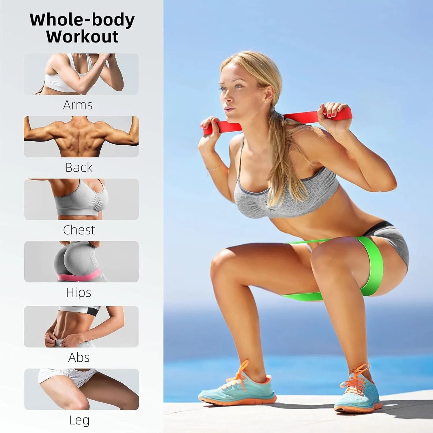 Resistance Bands Set – Hip, Squat & Leg Training Loop Bands